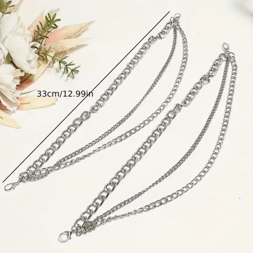 2PCS set Boot Chains - Fashionable Shoe Decorative Chains - Picture 2 of 4